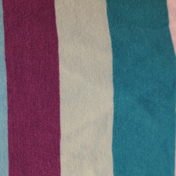 Columbia PFG Omni Wick Women's Size XL Striped Short Sleeve Popover Top - Picture 6 of 13